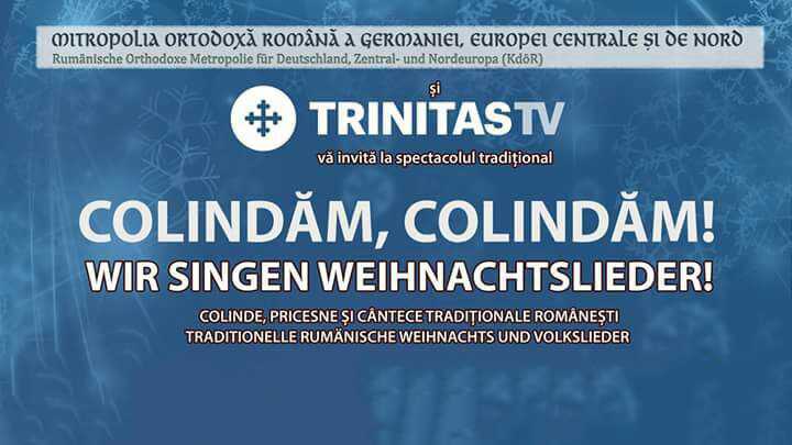 Spectacol de colinde, organizat în colaborare cu Trinitas TV în cinci parohii din sud-estul Germaniei