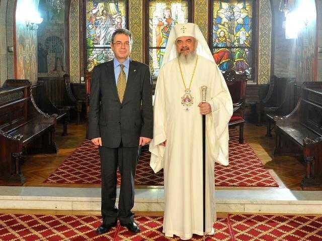 The Greek Ambassador on a Farewell Visit to the Romanian Patriarchate