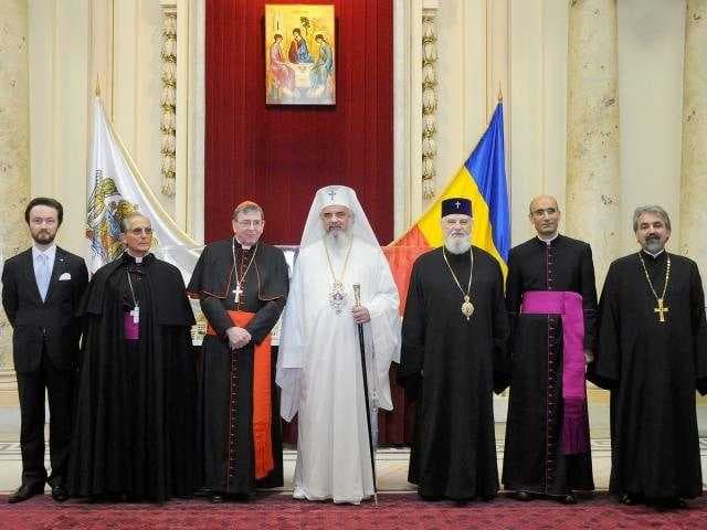 Cardinal Koch visiting the Romanian Patriarchate
