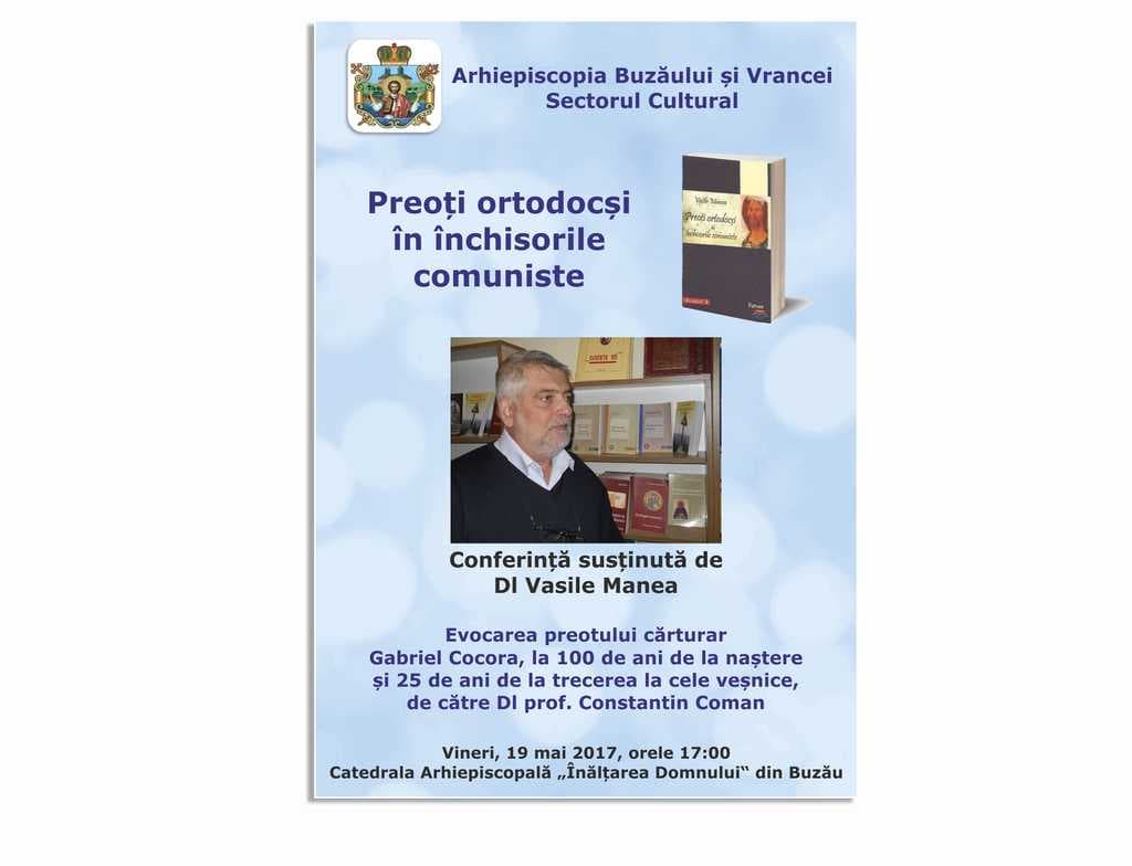 Afiș Arhiepiscopia Buzăului şi Vrancei