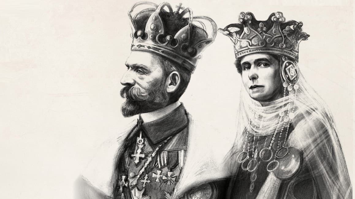Regele Ferdinand și Regina Maria Foto credit: Facebook / Muzeul Țării Crișurilor Oradea – Complex muzeal