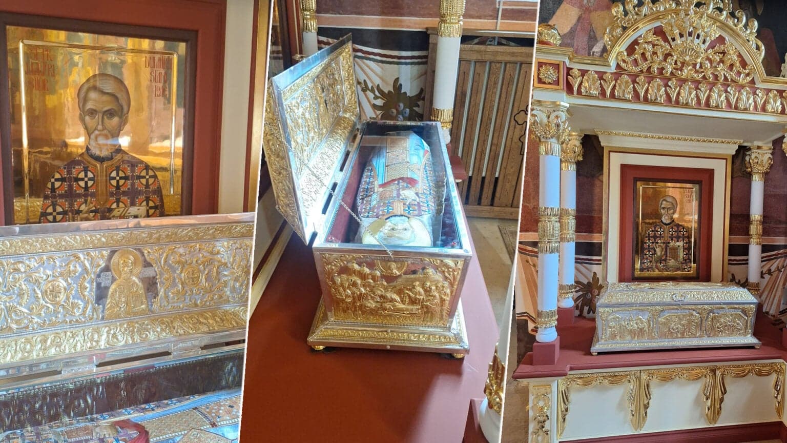 Mănăstirea Cernica a achiziționat un nou baldachin pentru racla cu moaștele Sf. Dumitru Stăniloae