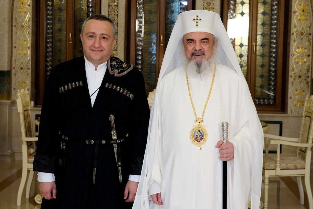 Patriarch Daniel and Georgian Ambassador Ilia Giorgadze