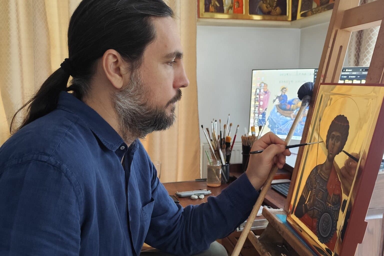 Interviu cu iconarul Răzvan Bădescu: Canonul este măsura libertății noastre raportată mereu la lucrarea Duhului Sfânt