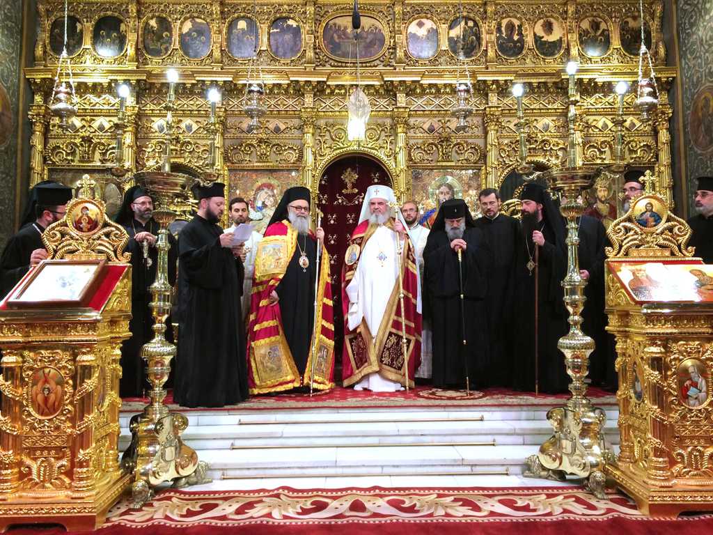Delegaţiile Bisericilor Antiohiei şi Georgiei primite de Patriarhul Daniel la Catedrala Patriarhală din Bucureşti