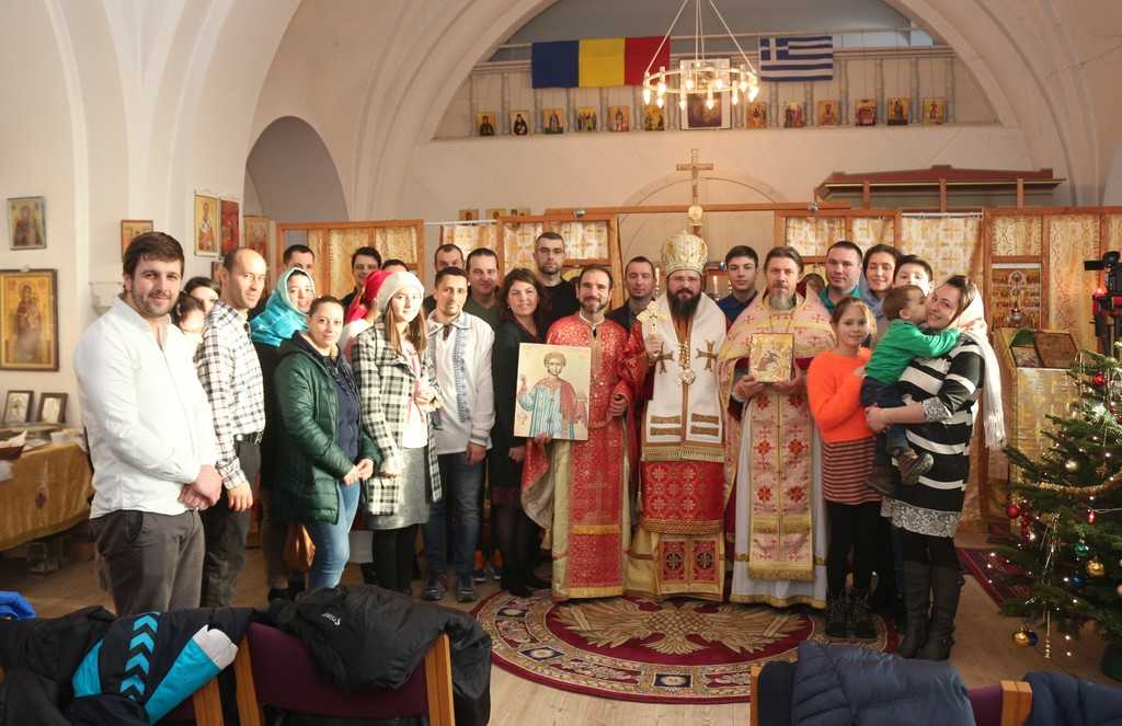 PS Macarie la slujba Sfântului Arhidiacon Ștefan