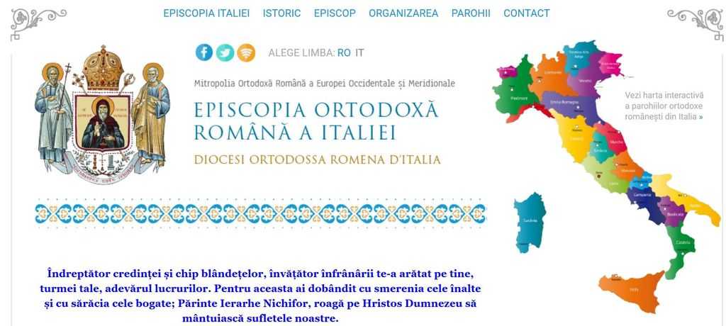 Episcopia italiei website