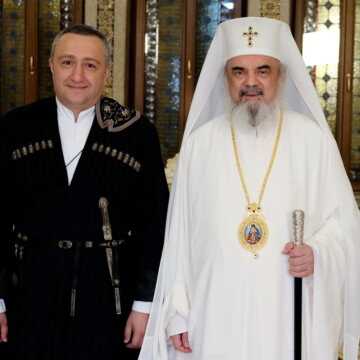 Patriarch Daniel and Georgian Ambassador Ilia Giorgadze