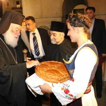 Patriarhul Alexandriei participa la o slujba de Te deum la paraclisul patriarhal din Belgrad