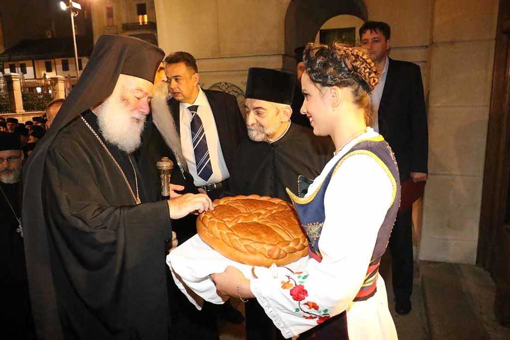 Patriarhul Alexandriei participa la o slujba de Te deum la paraclisul patriarhal din Belgrad