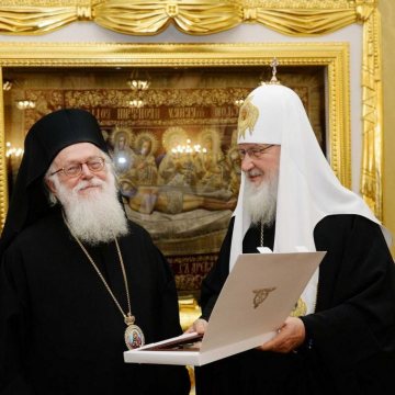 Patriarhul Kirill și Arhiepiscopul Anastasie