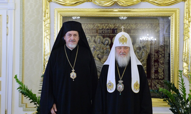 Patriarhul Kirill s-a intalnit cu delegatia Patriarhiei Ecumenice