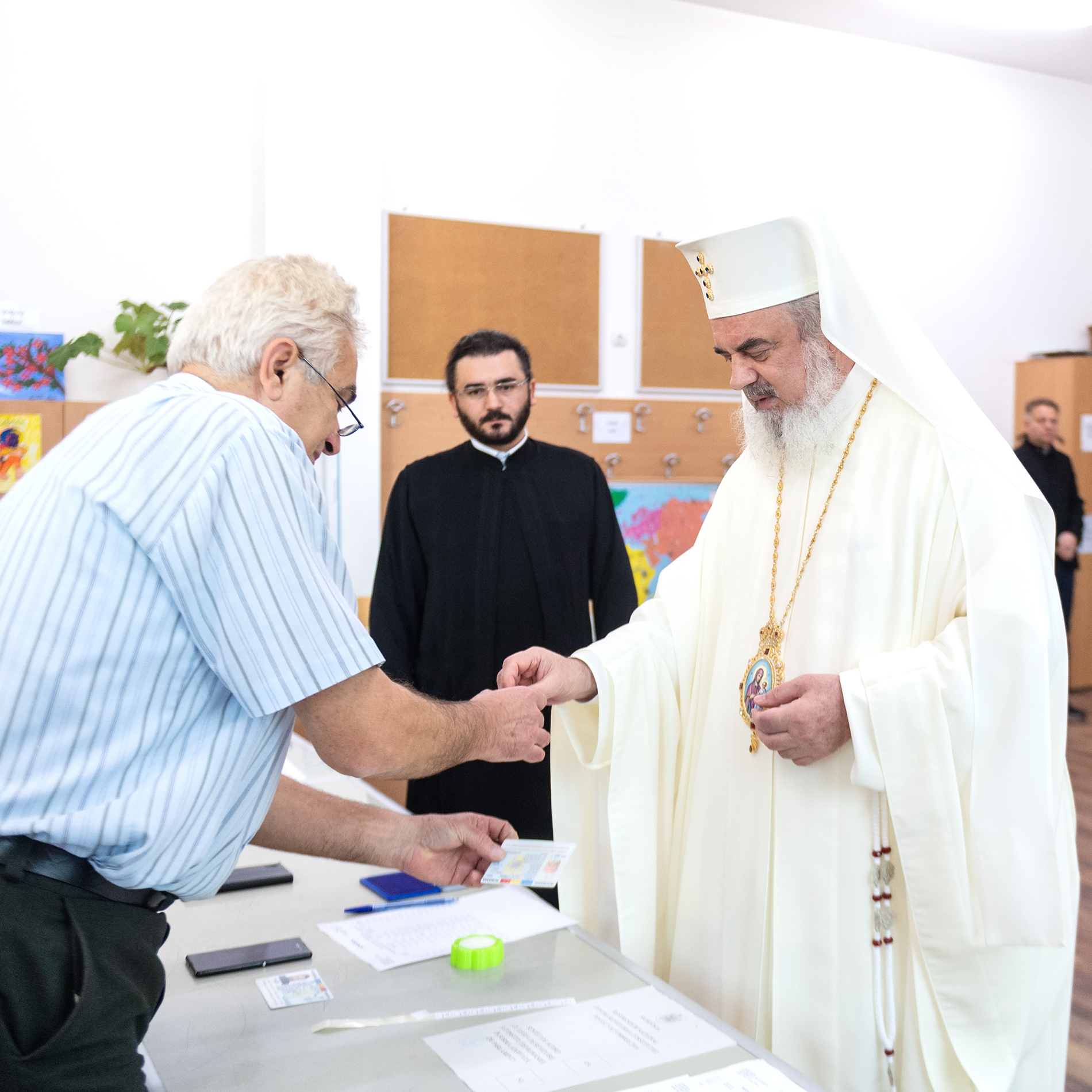 Family Referendum Patriarch Daniel Participating In The Vote Is