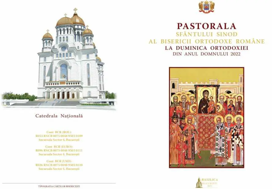 Pastorala Sfântului Sinod al Bisericii Ortodoxe Române la Duminica Ortodoxiei din Anul Domnului 2022