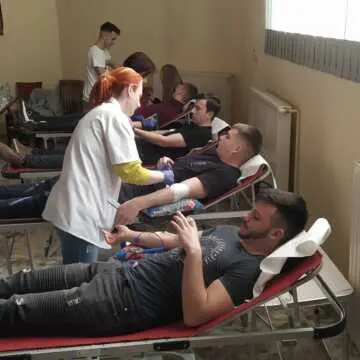 Acțiune de donare de sânge la sediul Protopopiatului Huedin. Voluntarii au donat peste 30 de litri
